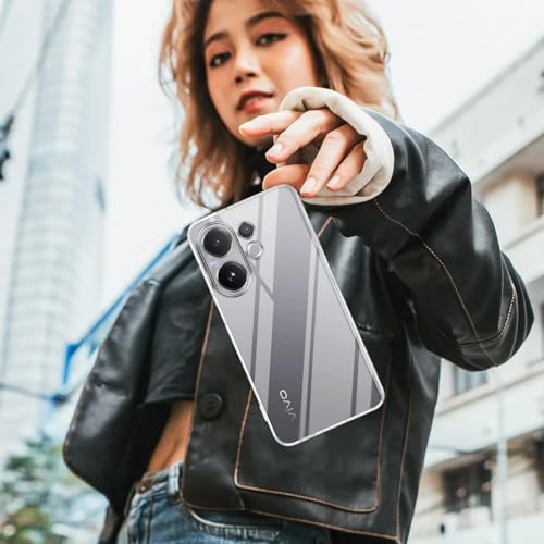 Image of DIZORO Compatible with Vivo V60 5G / Vivo V60e 5G / Vivo T4 Pro 5G Back Cover Case Clear,[ Anti Yellow ][Military Grade Protection] Hard PC Back Cover Transparent