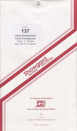 Supports de timbres style bande transparent taille 137 pour organiser vos albums de rangement