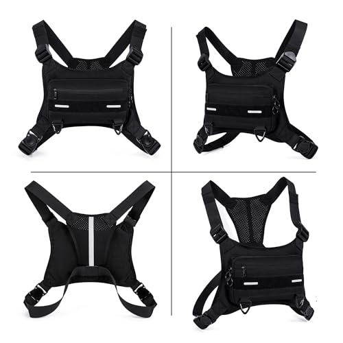 Yiqun YQUS-0029-B Outdoor Running Chest Bags For Men&Women With Extra Storage, Sport Running Vest Chest Pack thumb #2