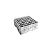 Cambro 36S534151 Camrack Glass Rack with 2 extenders full size low profile 36 c