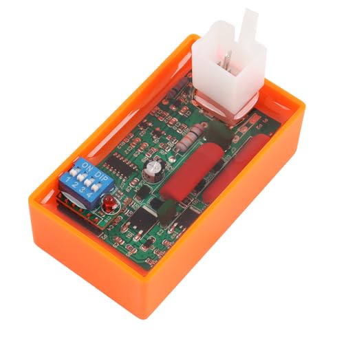 5 pin AC CDI Motorcycle Lgnition Box with DIP Switch Many 4-Stroke Models Compatible with Speed limit4000-12000 for WAVE100 Racing YX140 YX160