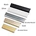 JOOJA 10 Pack Modern Style Finger Edge Pull Furniture DrawerHandles Hidden Cabinet Kitchen Drawer Handles Knobs, Brushed Brass 150(128) mm