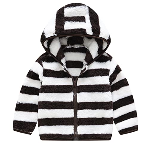 Big Boys Heavy Coat Winter Long Sleeve Fashion Fleece Stripe Thick Warm Hooded Tops Soft Coat Jacket2