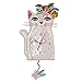 Allen Designs P1993 Swinging Pendulum Clock Pretty Kitty Cat Design 7.25 inches X 14.25 inches
