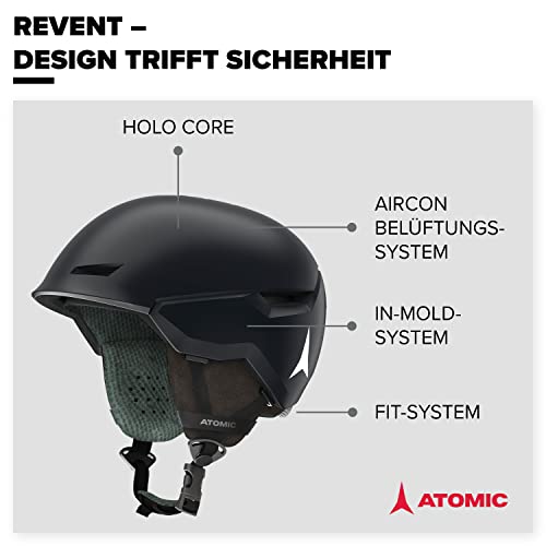 Skihelm ATOMIC Revent in Schwarz Größe S, Unisex, Erwachsene