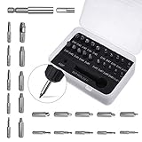 Damaged Screw Extractor, 22 Pieces Kit of Broken Screw & Bolt Stripped Remover, Multipurpose HSS Broken Bolt Screw Extractor Kit with 1 Extension Bit Holder, 1 Socket Adapter
