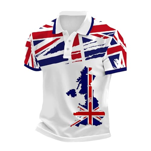 Camiseta de Manga Corta Hombre Polo Suelto con Solapas Transpirable Trabajo Botones a la Moda Camisetas Polos Solapa Sport Tops Comodidad Tiempo Libre Verano