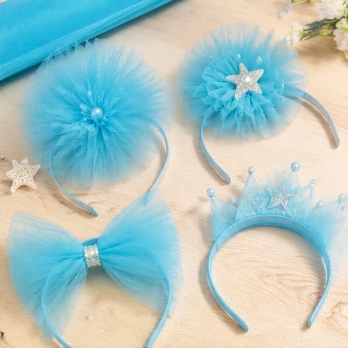 Image of Turquoise Blue Tulle Fabric Ribbon 6 Inch by 25 Yards Rolls Fabric Spool Tulle for Gift Wrapping Wedding Decorations Craft Supplies DIY Tutu Skirt Baby Shower Birthday Party