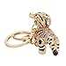 WIHFHGZ Tiger Keychain Pendant, Three Dimensional Small Tiger Rhinestone, 1 Piece - Fashionable Accessory, Durable Zinc Alloy, Ideal for Bag Ornaments and Car Keys (Pink)