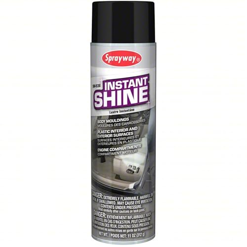 Sprayway SW936 Aerosol Instant Shine Vinyl Cleaner and Protectant, 11 oz.