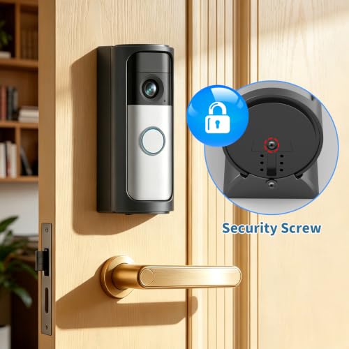 Image of Adjustable No-Drill Corner Doorbell Angle Mount for Battery Doorbell | 360 Adjusted Viewing Angle, Strong Adhesive /Screws Install, with Protection Cover, for Battery Doorbell 2K /Plus /Pro(2026)