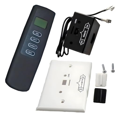 New Thermostat Gas Fireplace Remote Control for Millivolt Valve (Learn Receiver Button)