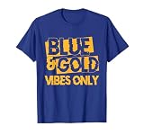 Blue and Gold Game Day Group for High School Football T-Shirt