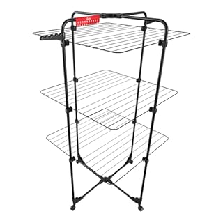 Vileda Stendibiancheria verticale Mixer 3 Ultimate | 30 m di spazio di stenditura | Modulabile | Facile da manovrare e trasportare | Ruote piroettanti | Spazio extra per piccoli capi e calzini