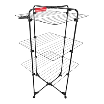 Vileda Stendibiancheria verticale Mixer 3 Ultimate | 30 m di spazio di stenditura | Modulabile | Facile da manovrare e trasportare | Ruote piroettanti | Spazio extra per piccoli capi e calzini: vedi il prezzo e le caratteristiche Foto di Vileda Stendibiancheria verticale Mixer 3 Ultimate | 30 m di spazio di stenditura | Modulabile | Facile da manovrare e trasportare | Ruote piroettanti | Spazio extra per piccoli capi e calzini