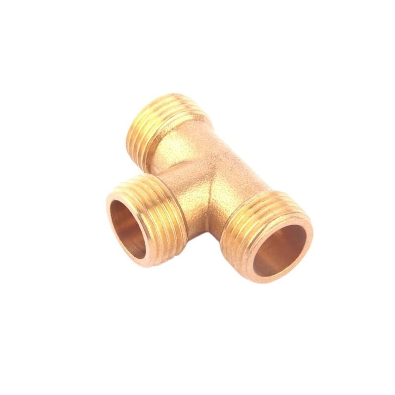 8pcs 1/2 pollice filettatura maschio in ottone connettore a 3 vie tubo dell'acqua da giardino raccordo a T in ottone/adattatore