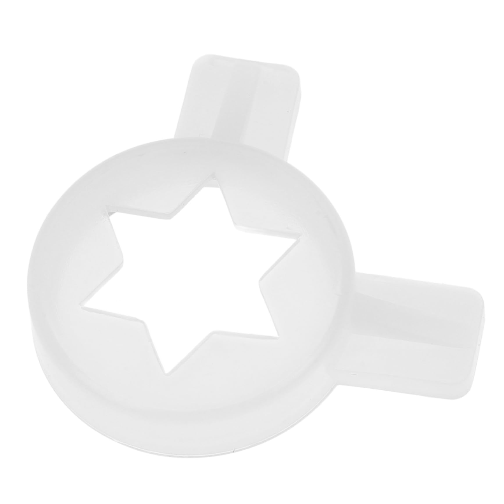 BEBEMOKO 3pcs Ice Cream Machine Accessories Ice Cream Makers Ice Cream Mould Ice Cream Modeling Lids Star Shape Nozzle Modeling Lids Ice Cream Maker Accessories Cone Roller White Plastic