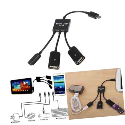 Adaptador Micro USB para conectar ratón y teclado a móviles sin batería externa 6