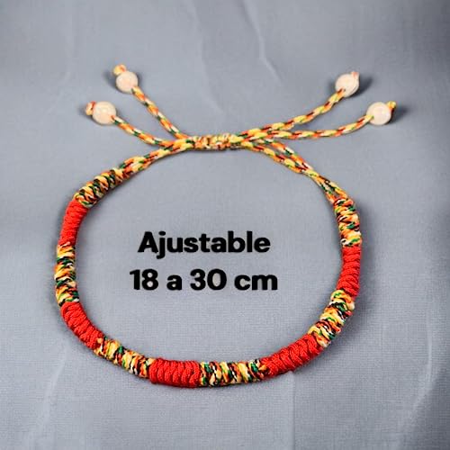 Tibetan buddhist adjustable bracelet - Tibetan handmade Waterproof Knot bracelet -Tibetan red lucky bracelet for protection4