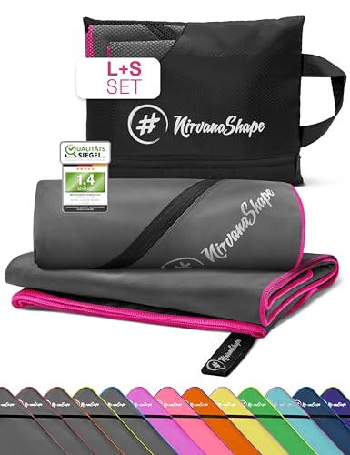 NirvanaShape Mikrofaser Handtuch, Microfaser Handtücher leicht, kompakt...