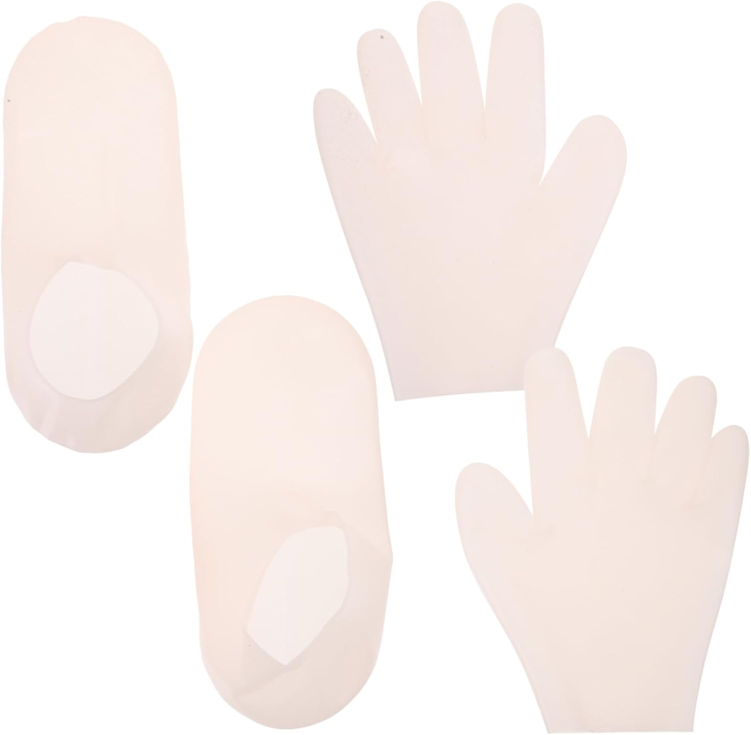 FRCOLOR 1 Set Silicone Hand Mask And Foot Mask Cover Moisturizing Gloves Silicone Moisturizing Socks Moisture Socks For Dry Foot Lotion Socks Foot Gloves Silica Gel