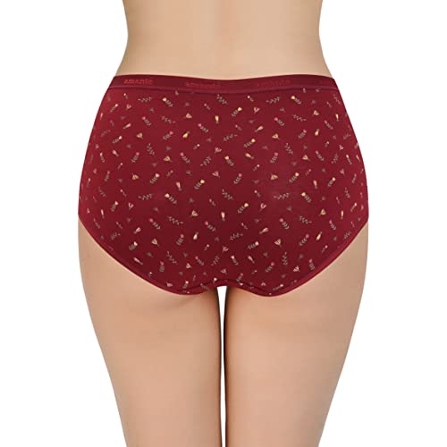 Image of Amante Printed Cotton Full Brief Panty Pack(Pack of 3)