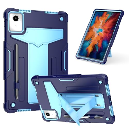 Coque Lenovo Tab M11 et Xiaoxin Pad 2024 hybride antichoc bleue