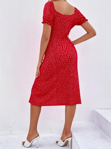 Image of GRECIILOOKS Women's One Piece Dresses - Stylish Midi Dress for Women | Summer Casual Wear for Events, Date & Evening Look