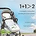 Bella's Friends Baby Stroller Cooling Pad with 2 Built-in Blower Up to 10H MAX 10000 mAh Rechargeable 3 Speed Adjustable Car Seat Liner Cooling Cushion for Toddler Outdoors Summer Baby Essentials