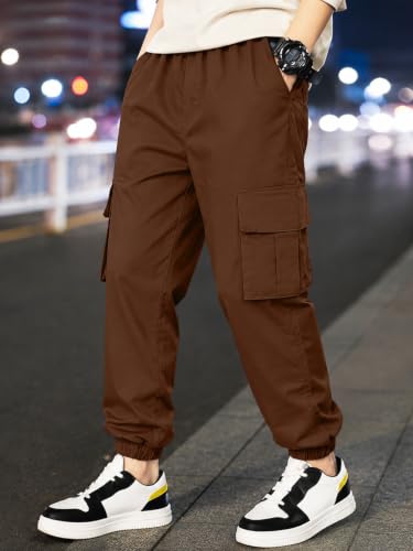 Image of TAGAS Boys Side Pocket Cargo Pant|| CargoPants|| Regular Slim Pant for Kids ||Relaxed Trouser ||Joggers Pant for Men ||Boy Loose Comfortable Cargos|