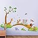 Produktbild Wandaufkleber Waldtiere Cartoon Kindergarten Für Kinderzimmer Dekoration Diy Tapete Kunst Aufkleber Home Decoration90 * 60Cm