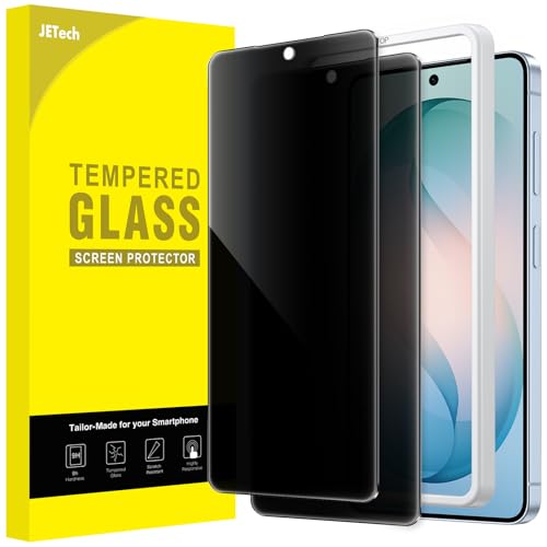 Image of JETech Privacy Screen Protector Guard for Samsung Galaxy S26 Plus, 2-Pack | Anti-Spy Privacy Protection, Tempered Glass, Easy Installation Tool, Case-Friendly, Anti-Scratch Design