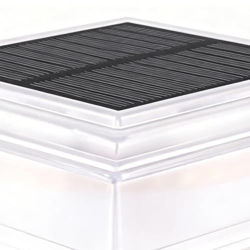 Stylish Column Lights - Solar Waterproof Lanterns for Patio | Aluminum Alloy with Pier Mount, Decorative Outdoor Lighting for Christmas Yard Porch Deck Fence Post Landscape Garden Accent – Image 6