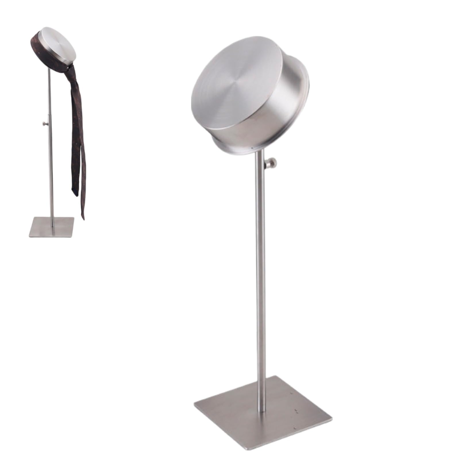 Expositor De Corbatas De Acero Inoxidable, Estante Metálico para Corbatas Y Pajaritas para Tiendas Minoristas, Boutiques Y Mostradores, Altura Ajustable De 15,7 A 25,6 Pulgadas(Silver,5 Pack)