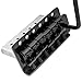 Musiclily Pro 52.5mm Vintage 6-Screw Tremolo Bridge 36mm Short Block for Squier Strat Style Electric Guitar, Black