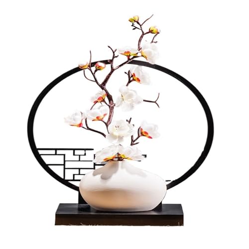 Arrangement de salle de café et statues en céramique pour coin yoga