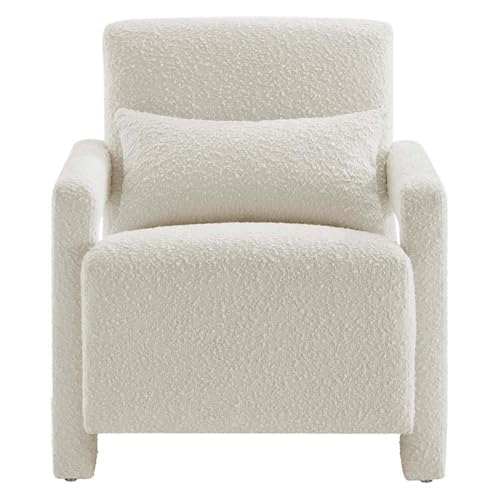 Sillón Plegable Marfil con Tela Bouclé miniatura 4