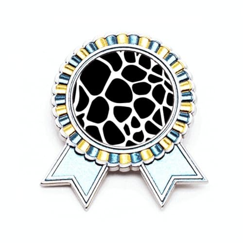 Pin's girafe métal M grain pour customiser une veste unie sans l'abîmer