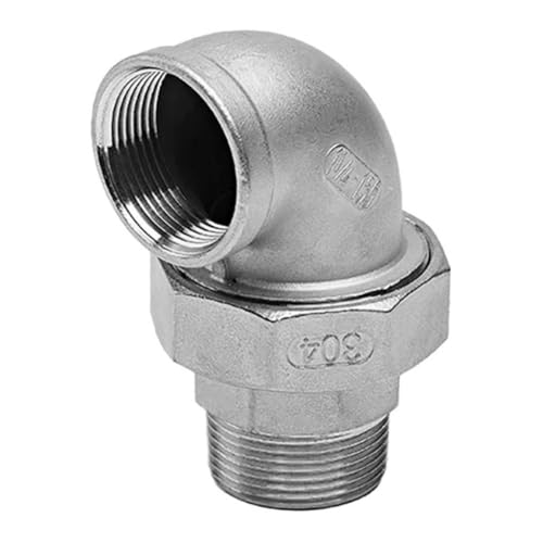 Coude 90° acier inoxydable raccordement fiable anti fuite pour circuit hydraulique 1"1/4