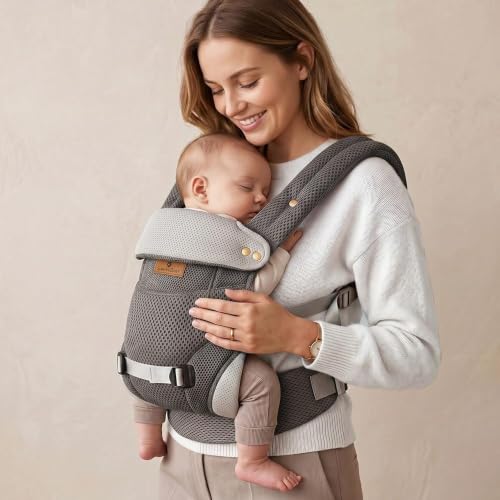 Image of StarAndDaisy Baby Carrier for 0-3 Years, Newborn Baby Carrying Bag with 2 Carry Positions, Front & Back Carry, Breathable Fabric, M-Shape Hip Support, Comfortable Baby Carrier