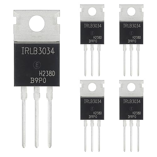 Image of IRLB3034 MOSFET Transistors 40V 195A IRLB3034PBF N-Channel Voltage Regulator Transistor 40 Volt 195 Amp TO-220 (Pack of 5pcs)