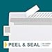 EnDoc 500#9 Double Window Envelopes Self Seal, 3 7/8 x 8 7/8