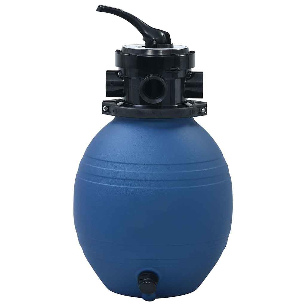 Filtro de arena para piscina con válvula de 4 vías, color azul, 300 mm, duradero, para jardín, piscina, jacuzzi, piscina infantil, spa, con alto caudal y fácil limpieza