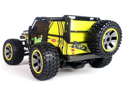 ES-Toys RC Elektro Buggy 1:10 mit 2,4Ghz Fernsteuerung, 48 km/h, Allradantrieb - 1700 mAh LiIon Extreme 204E (Schwarz-Gelb)