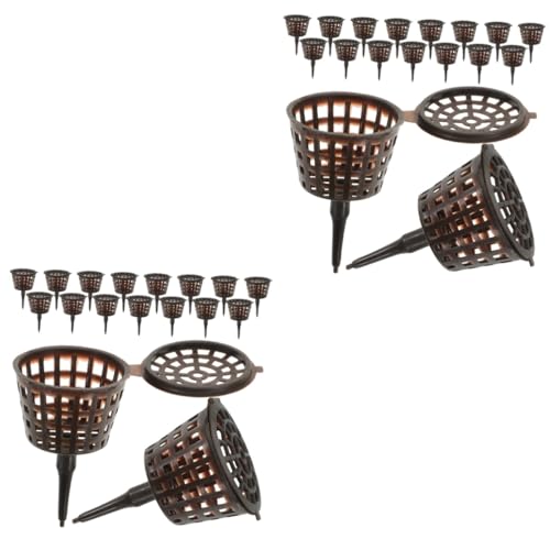 Happyyami 40pièces Boîte De Fertilisant Plastique Pour Plantes Bonsai Avec Couvercle s Couleur Café Récipients Pratiques Pour Engrais à Fleurs Et Petites Plantes