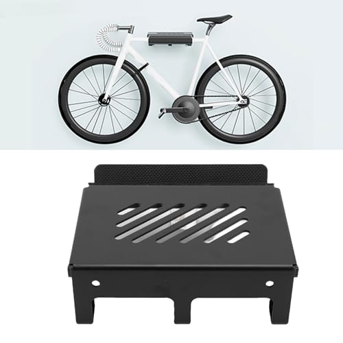 Support mural pour vélo horizontal anti-encombrement avec étagère - 6