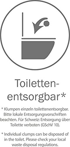 Cat's Best Original Katzenstreu, 100 % pflanzliche Katzen Klumpstreu mit maximaler Saugkraft – bekämpft Gerüche natürlich aktiv, 2,1 kg/5 l
