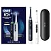 Oral-B iO5 Black & White Electric Toothbrush Duo Rechargeable with 5 Cleaning Modes + 2 Heads + 1 Case