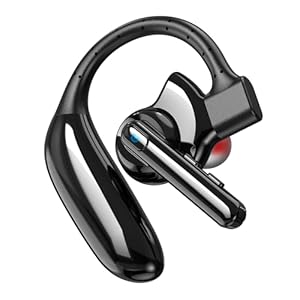 Bluetooth Headset Dual-Mic V5.4 Wireless Bluetooth Earpiece Noise Canceling Hands-Free Headphones 14 Hours Talking Time 140H Standby for Cell Phones iPhone Android Trucker,Office,Driving,Business