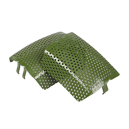 YDLMT Green Motorcycle Front Caliper Screen Inserts Set Cover Compatible With 2008-2023 Harley Touring Road King Electra Street Glide, 2006-2023 V-Rod